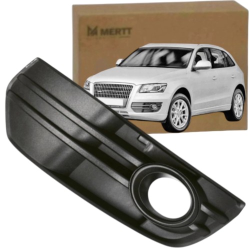 ATRAPA KRATKA ZDERZAKA RAMKA HALOGENU LEWA CZARNA AUDI Q5 8R 2012-2016