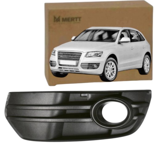 ATRAPA KRATKA ZDERZAKA RAMKA HALOGENU LEWA CZARNA AUDI Q5 8R 2012-2016