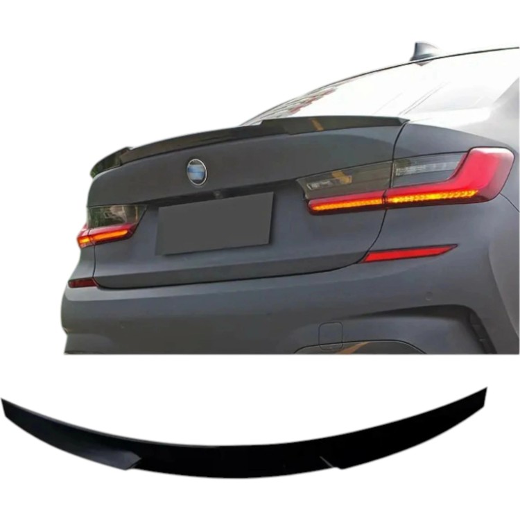 Spoiler Lotka PSM Look Czarny Połysk Spojler Dokładka na Klapę M BMW G20