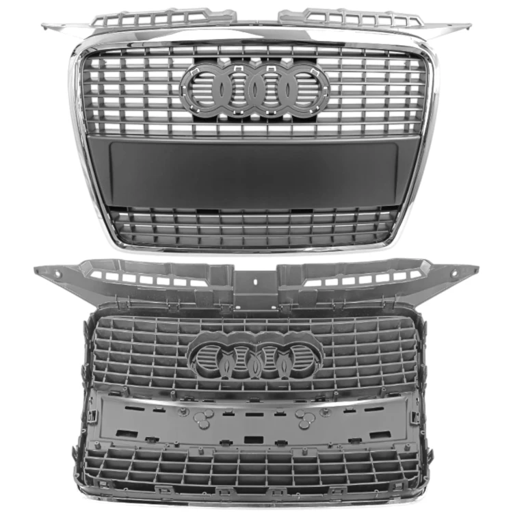 ATRAPA GRILL CHROM PRZÓD 8P4853651A SREBRNA POŁYSK AUDI A3 8P 2005-2008