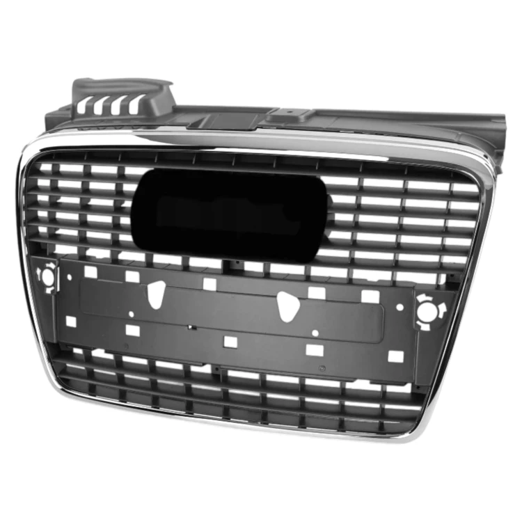 ATRAPA ŚRODKOWA GRILL CHROM NOWA POŁYSK SREBRNA RAMKA AUDI A4 B7 2004-2007