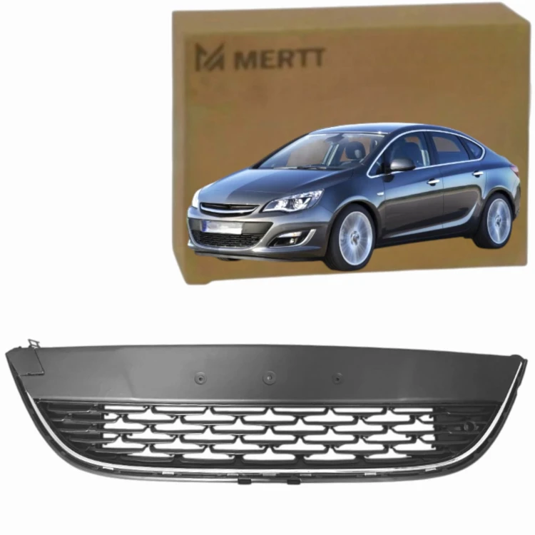 OPEL ASTRA J 2013-2015 ATRAPA KRATKA ZDERZAKA ŚRODEK LISTWA CHROM 13387326