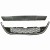 OPEL ASTRA J 2013-2015 ATRAPA KRATKA ZDERZAKA ŚRODEK LISTWA CHROM 13387326