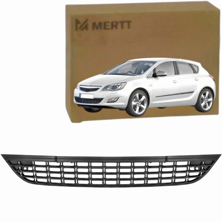 OPEL ASTRA J 2009- ATRAPA ŚRODKOWA KRATKA W ZDERZAK Z OTWORAMI NA PARKOMAT