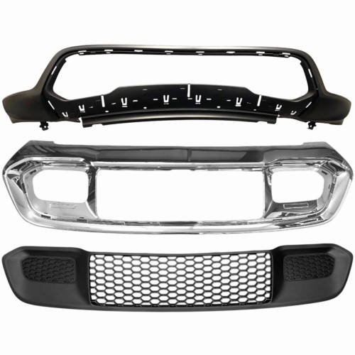 JEEP GRAND CHEROKEE IV WK2 2017-2021 ZDERZAK DOLNY ATRAPA RAMKA CHROM