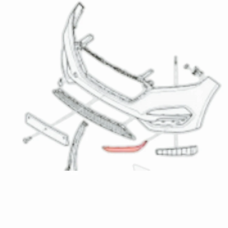 LISTWA PRZEDNIEGO ZDERZAKA LED PRAWA 86528D7010 HYUNDAI TUCSON 2015-2018