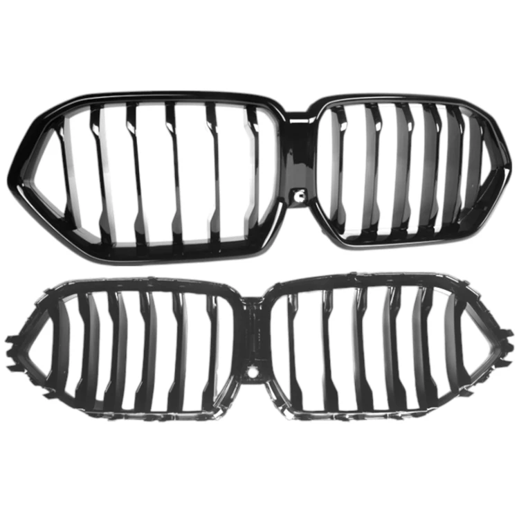 atrapa CHŁODNICY zderzaka przód NERKI GRILL CZARNE POŁYSK BMW G06 LCI 2023+