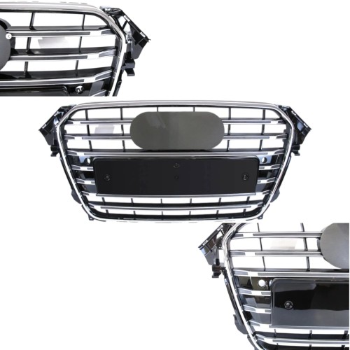 ATRAPA KRATKA CHŁODNICY GRILL PRZEDNI NOWY CHROM AUDI A4 B8 2011-2015