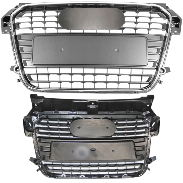 PRZEDLIFT ATRAPA CHŁODNICY GRILL SZARY RAMKA CHROM AUDI A1 8X 2010-2015