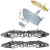 Wzmocnienie WSPORNIK atrapy GRILLA AUDI A3 8Y S-LINE 2020-2024 S-LINE S3