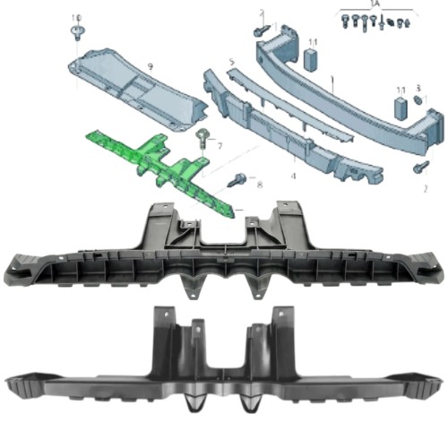 STELAŻ WSPORNIK MOCOWANIE ATRAPY GRILLA 8U0853692A AUDI Q3 8U 2011-2015