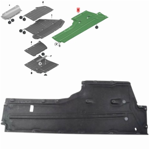OSŁONA PŁYTA PODWOZIA SILNIKA LEWA 51757340175 BMW SERIA 7 G12 2015-2022