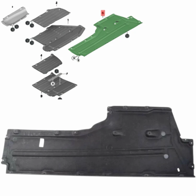 OSŁONA PŁYTA PODWOZIA SILNIKA LEWA 51757340175 BMW SERIA 7 G12 2015-2022