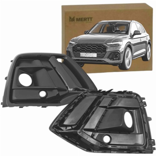KRATKA ZDERZAKA PRAWA MATOWY ŚRODEK BLACK ZASLEPKA P AUDI Q5 LIFT FY 2020-