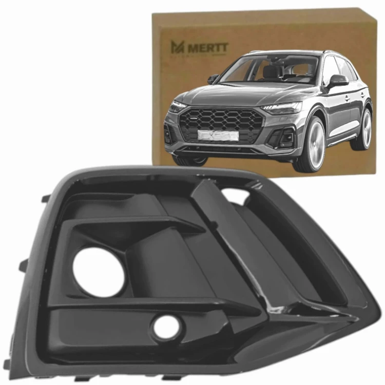 KRATKA ZDERZAKA PRAWA MATOWY ŚRODEK BLACK ZASLEPKA P AUDI Q5 LIFT FY 2020-