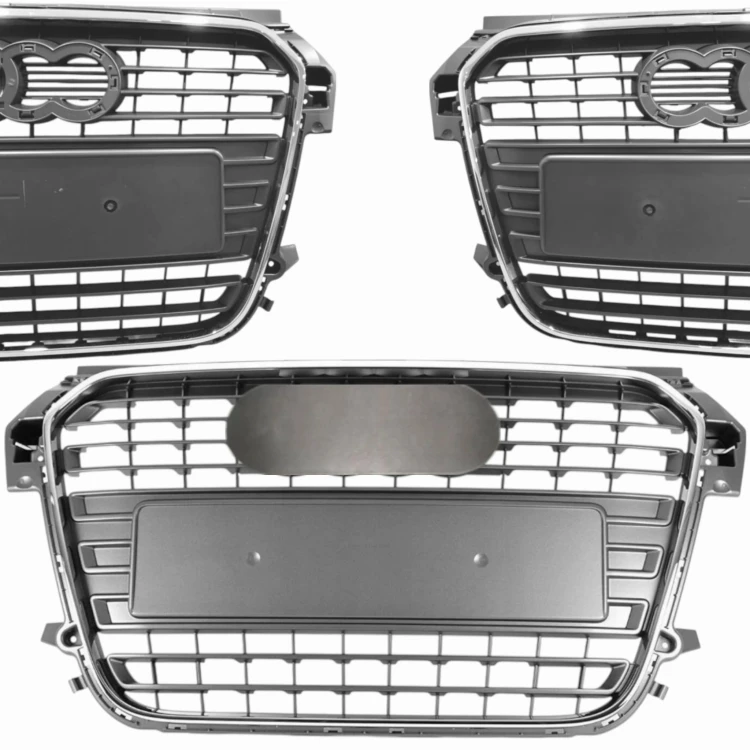 AUDI A1 8X 2010-2015 PRZEDLIFT ATRAPA CHŁODNICY GRILL SZARY RAMKA CHROM