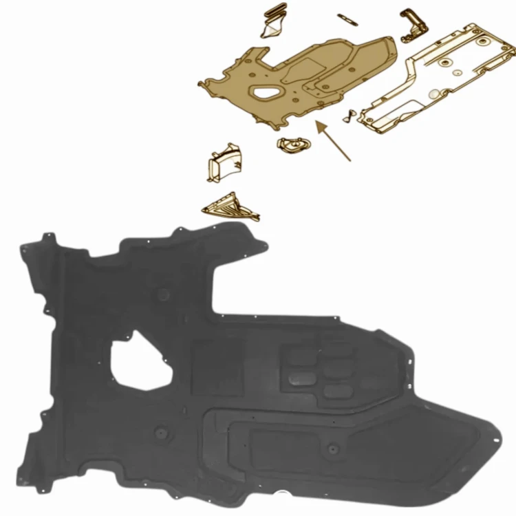 BMW SERIA 5 E60 2003-2010 MATERIAŁOWA OSŁONA SKRZYNI BIEGÓW 51717033748