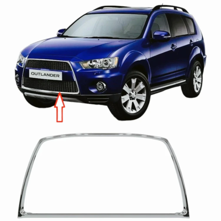MITSUBISHI OUTLANDER 09-12 RAMKA ZDERZAKA CHROM SREBRNA LISTWA 6400C703