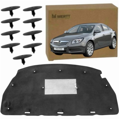 MATA PODBIKTA WYGŁUSZENIE POKRYWY SILNIKA + SPINKI OPEL INSIGNIA A 08-17