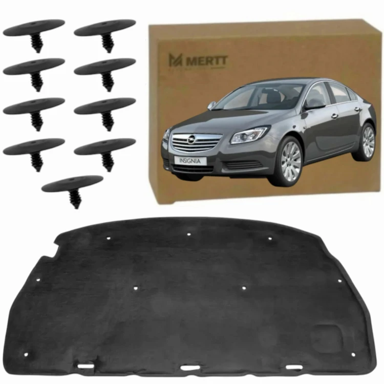MATA PODBIKTA WYGŁUSZENIE POKRYWY SILNIKA + SPINKI OPEL INSIGNIA A 08-17