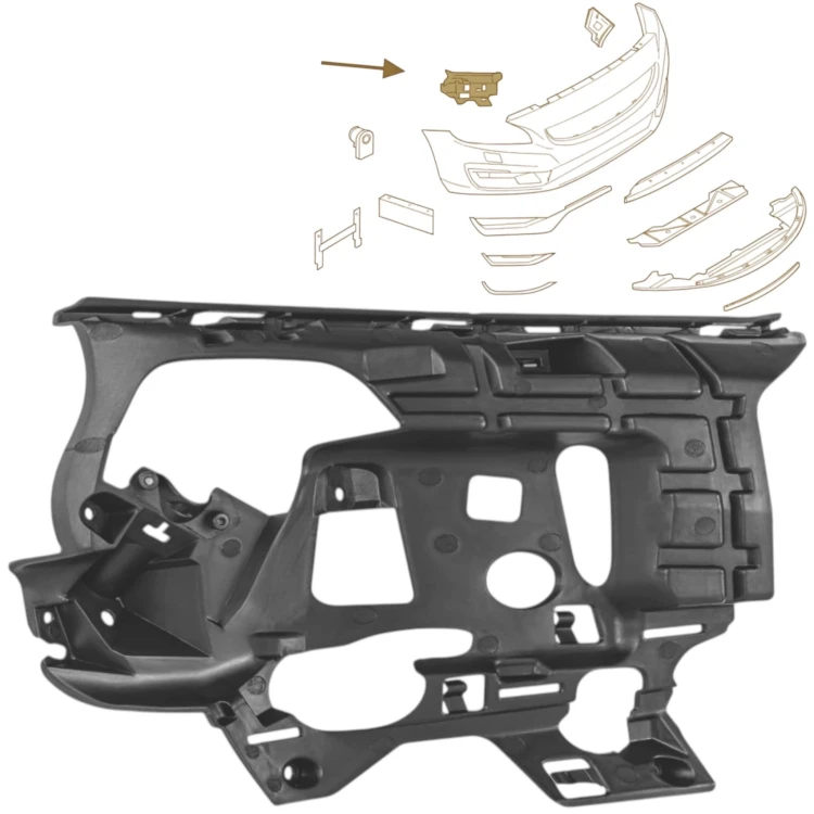 VOLVO S60 V60 13-18 UCHWYT MOCOWANIE ZDERZAKA ŚLIZG REFLEKTORA PR 31323841
