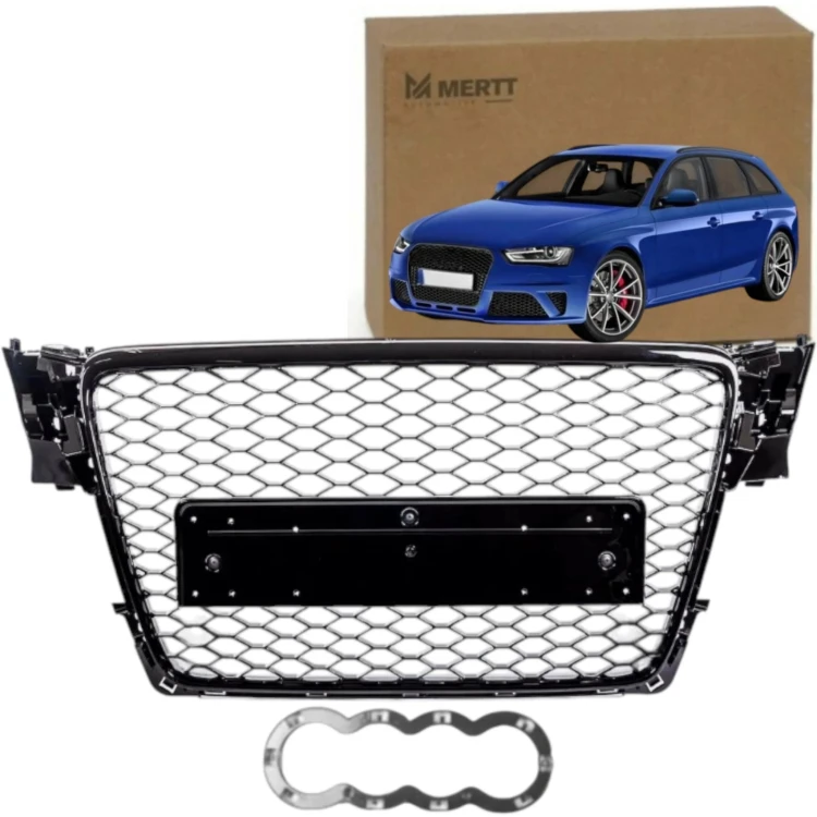 Grill Audi A4 B8 LIFT 12-15 RS4 look czarny połysk atrapa Audi A4 B8.5 RS4
