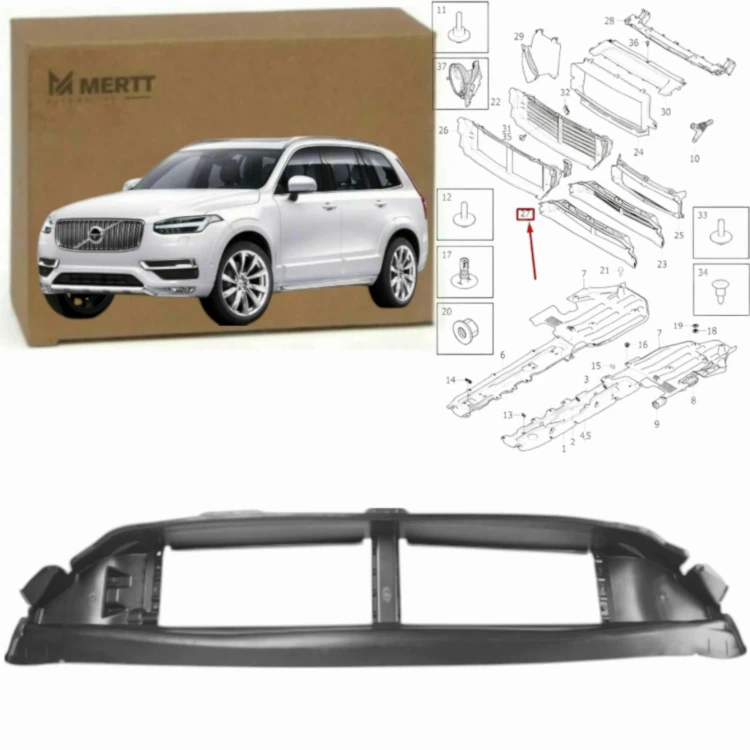 VOLVO XC90 2015- KANAŁ WLOT KIEROWNICA POWIETRZA ŻALUZJA 31690409