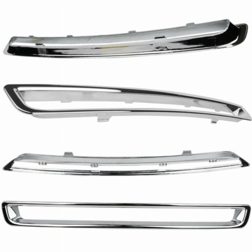 VOLVO XC90 (07-15) RAMKA ATRAPY W ZDERZAK CHROMOWA SREBRNA 30698143 NOWA