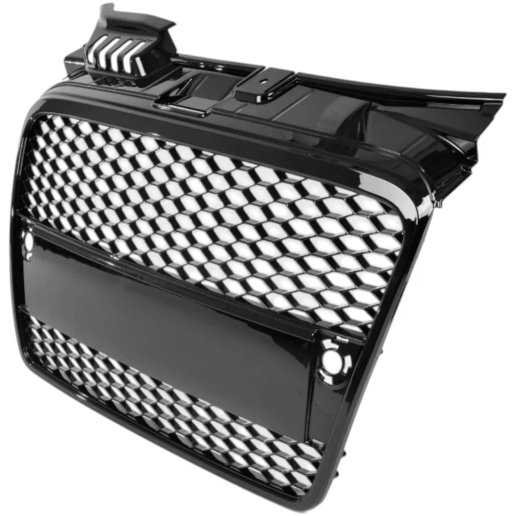 AUDI A4 B7 04- ATRAPA GRILL CHŁODNICY PLASTER MIODU CZARNY POŁYSK TUNING