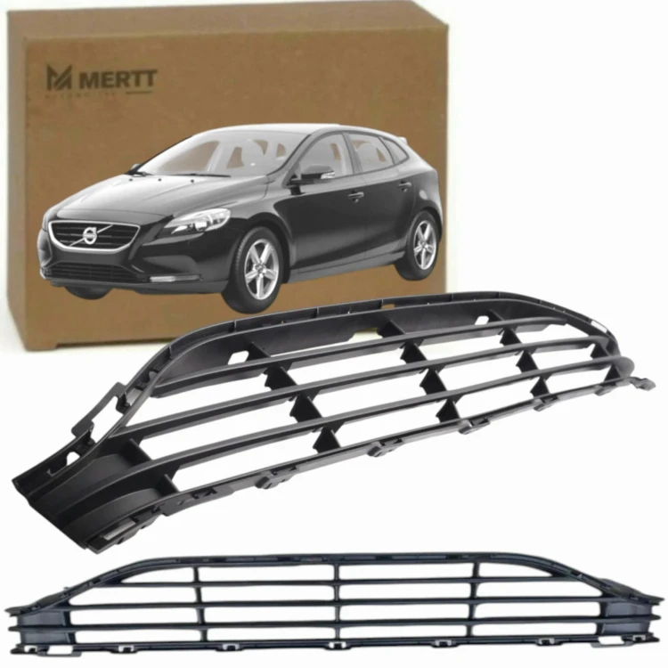 VOLVO V40 II 2 12-19 KRATKA ATRAPA ZDERZAKA PRZEDNIEGO CZARNA 31283743