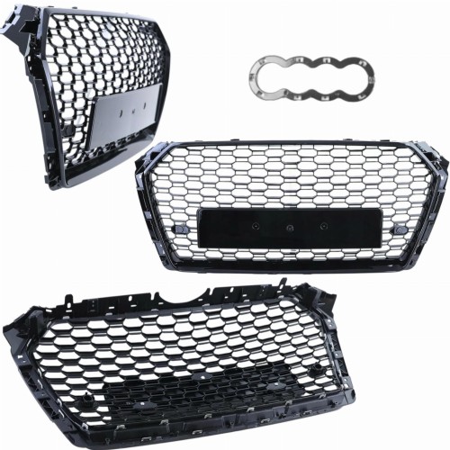 GRILL ATRAPA AUDI A4 B9 2015 2016 2017 2018 2019 RS4 WZÓR PLASTER MIODU
