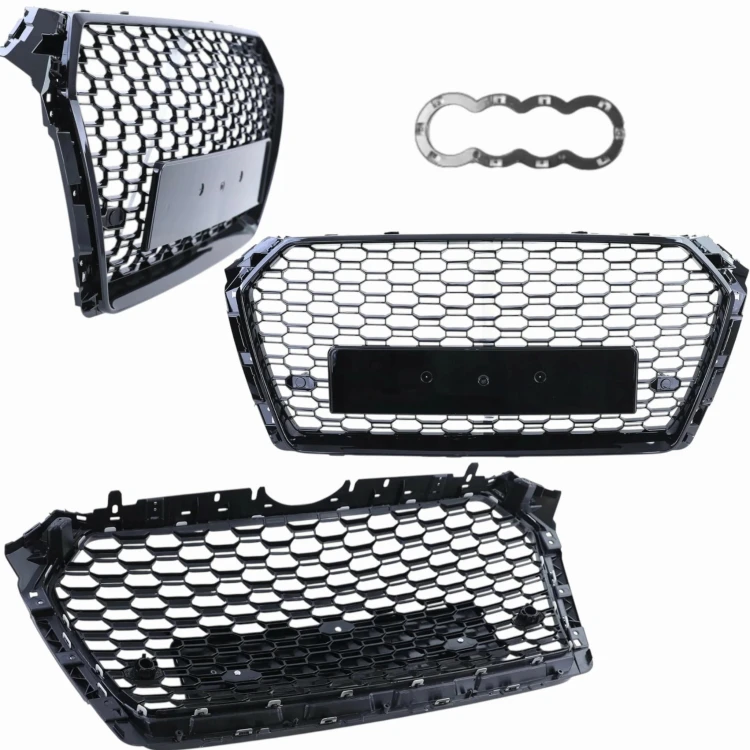 GRILL ATRAPA AUDI A4 B9 2015 2016 2017 2018 2019 RS4 WZÓR PLASTER MIODU