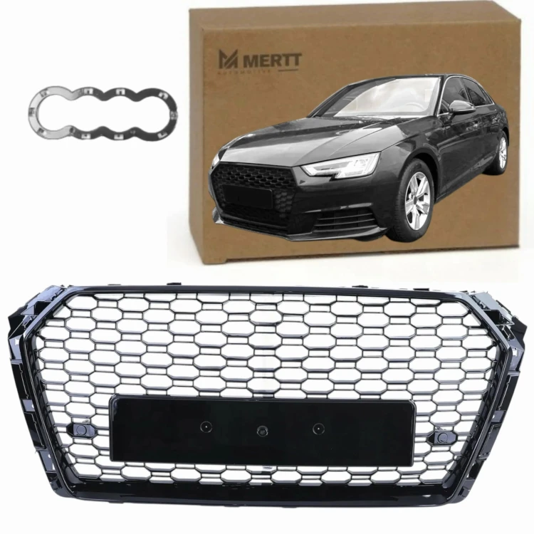 GRILL ATRAPA AUDI A4 B9 2015 2016 2017 2018 2019 RS4 WZÓR PLASTER MIODU