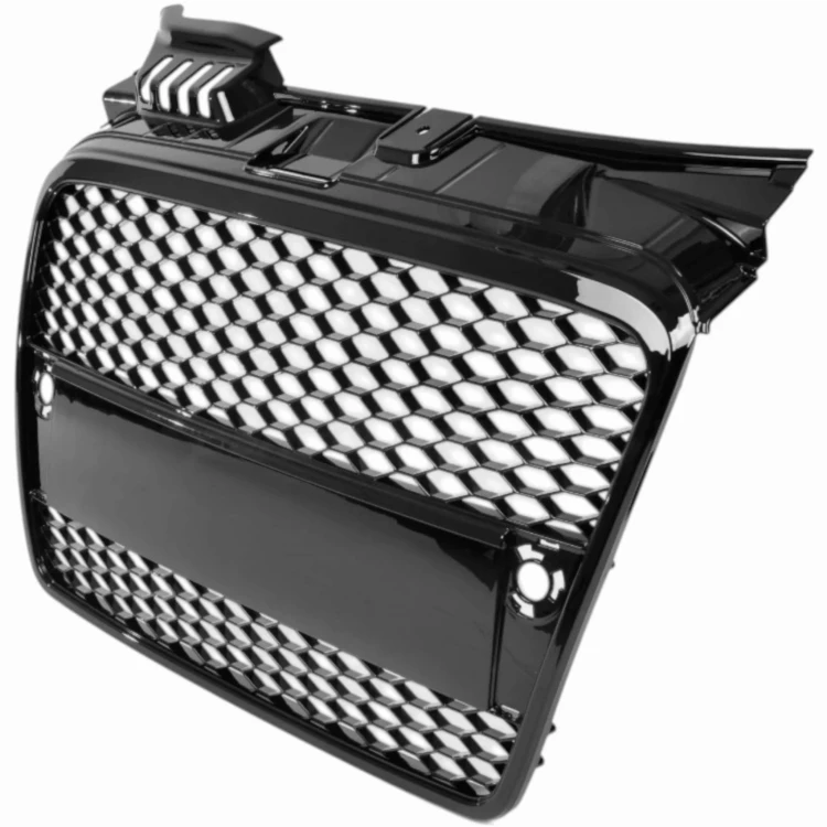 Atrapa zderzaka grill AUDI A4 B7 04-07 plaster miodu CZARNY POŁYSK RS LOOK