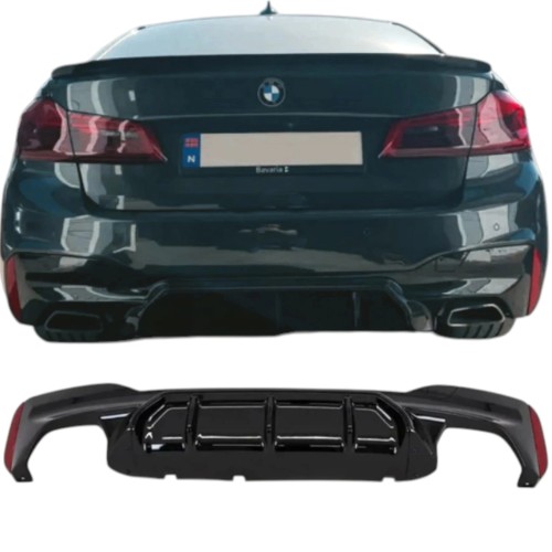 BMW 5 G30 G31 17-23 DYFUZOR spoiler spojler zderzaka tył DOKŁADKA