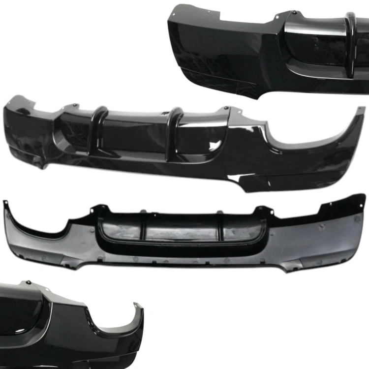BMW E90 E91 04-12 SPOILER TYLNY ZDERZAKA M PAKIET 2004-2012 CZARNY POŁYSK