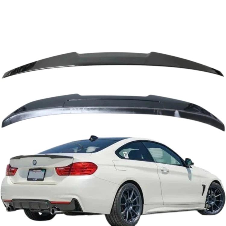 BMW F32 F36 SPOILER LOTKA M4 LOOK CZARNY POŁYSK SPOJLER KLAPY DOKŁADKA