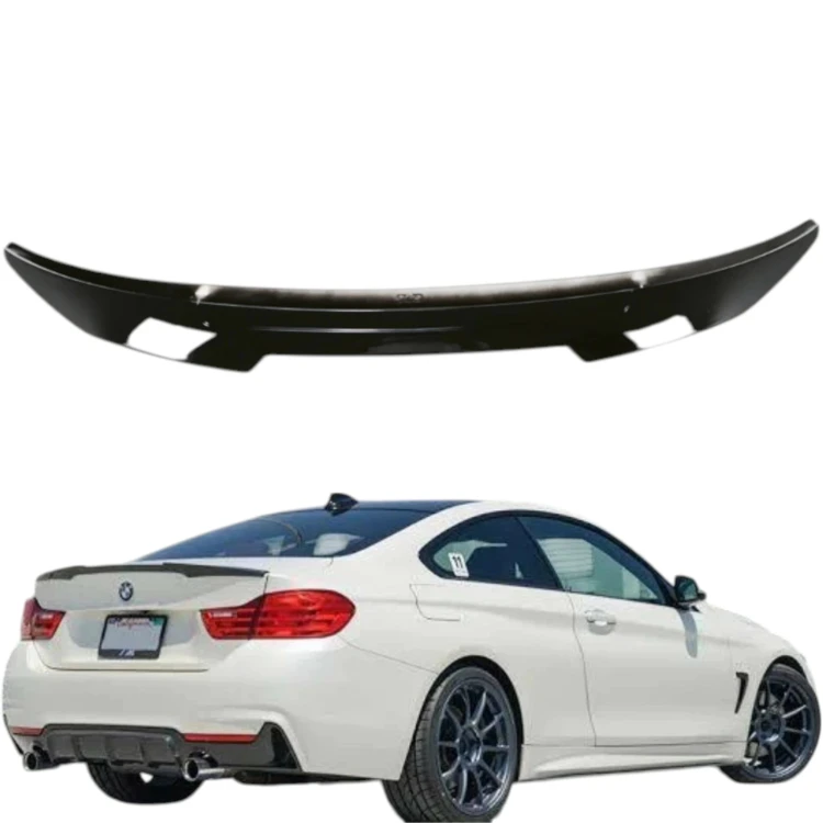 BMW F32 F36 SPOILER LOTKA M4 LOOK CZARNY POŁYSK SPOJLER KLAPY DOKŁADKA