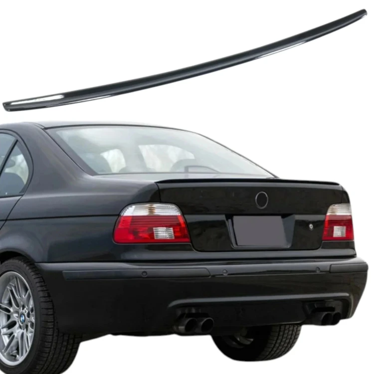 BMW 5 E39 Spoiler Lotka Czarny Połysk Spojler Dokładka na Klapę M5 Style M