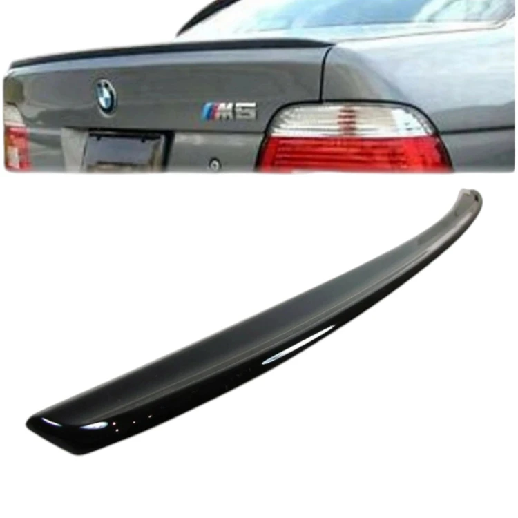 BMW 5 E39 Spoiler Lotka Czarny Połysk Spojler Dokładka na Klapę M5 Style M
