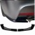 BMW F30 Dokładka Tylnego Zderzaka Dokładki Splitter Czarny połysk M