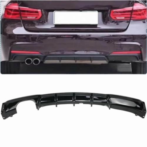 BMW F30 F31 DYFUZOR SPOILER DOKŁADKA DWURURKA 320 CYLINDRY PODWÓJNY WYDECH