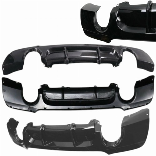 BMW E92 E93 2005-2013 DYFUZOR TYLNY ZDERZAKA M PAKIET CZARNY 335 LOOK