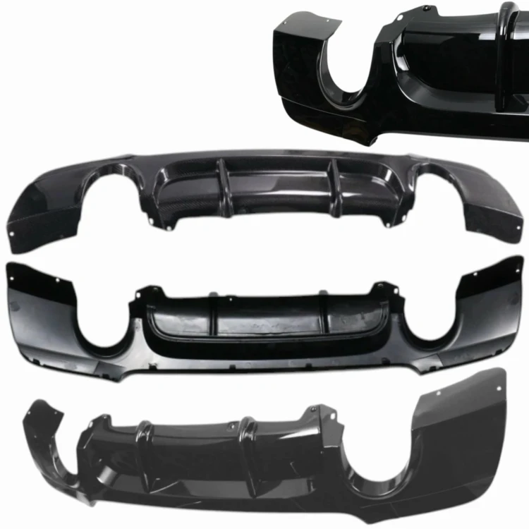 BMW E92 E93 2005-2013 DYFUZOR TYLNY ZDERZAKA M PAKIET CZARNY 335 LOOK