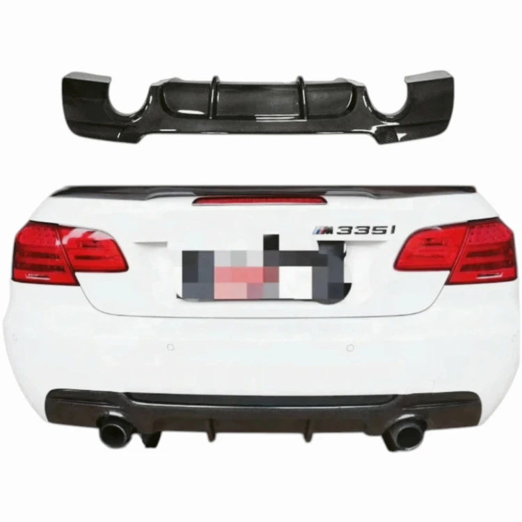 BMW E92 E93 2005-2013 DYFUZOR TYLNY ZDERZAKA M PAKIET CZARNY 335 LOOK