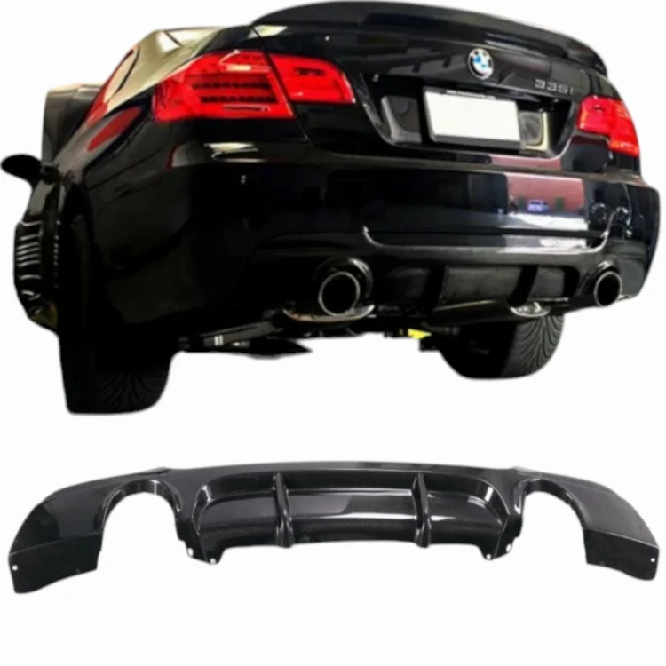 BMW E92 E93 2005-2013 DYFUZOR TYLNY ZDERZAKA M PAKIET CZARNY 335 LOOK