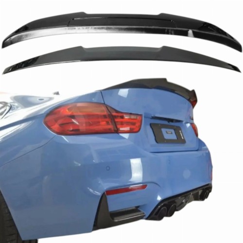 SPOILER BMW F32 F36 LOTKA M4 LOOK CZARNY POŁYSK SPOJLER KLAPY DOKŁADKA