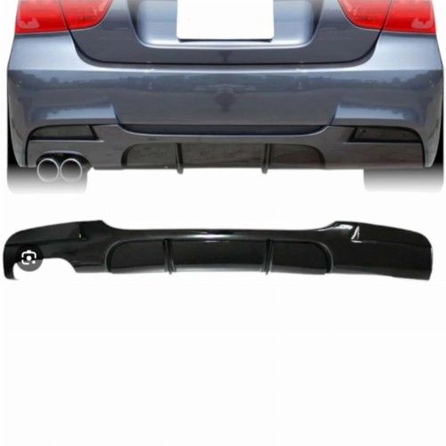 DYFUZOR TYLNY ZDERZAKA M PAKIET 2004-2012 CZARNY POŁYSK DLA BMW E90 E91
