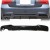 DYFUZOR TYLNY ZDERZAKA M PAKIET 2004-2012 CZARNY POŁYSK DLA BMW E90 E91