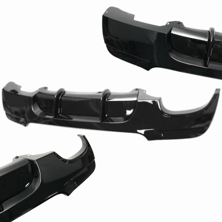 DYFUZOR TYLNY ZDERZAKA M PAKIET 2004-2012 CZARNY POŁYSK DLA BMW E90 E91